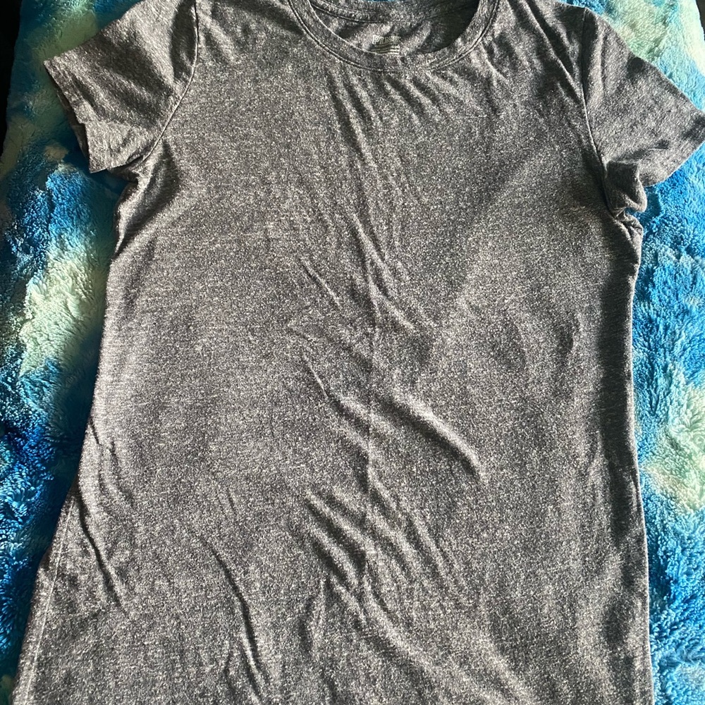 Victoria's Secret Gray Fitted Short Sleeve T-Shirt